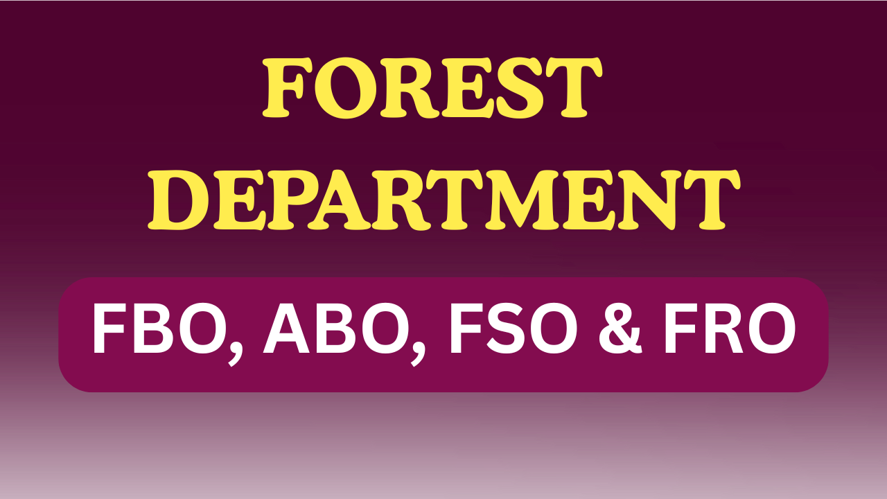 FOREST DEPARTMENT 