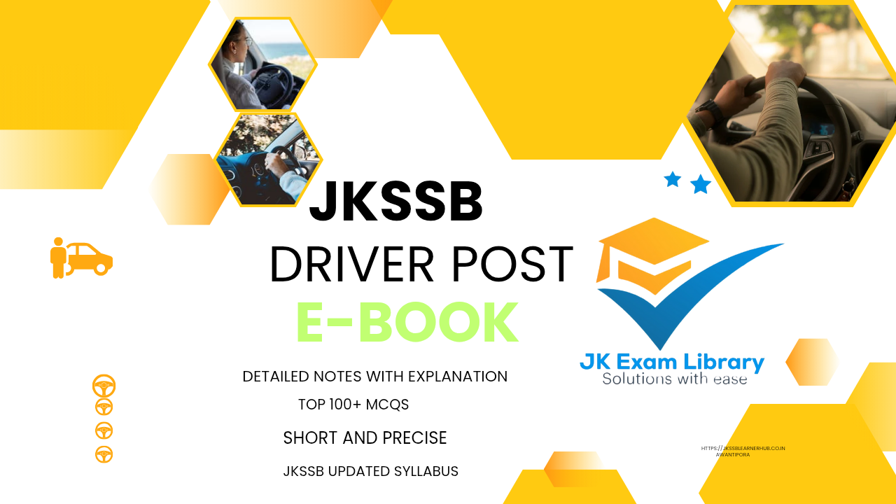 JKSSB DRIVER Post E-Book
