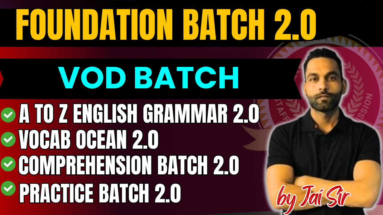FOUNDATION BATCH 2.0 ( VOD BATCH )