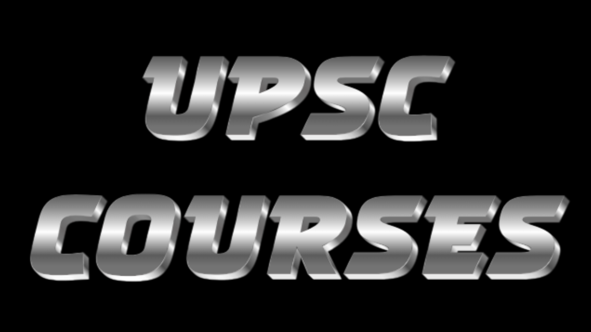 UPSC COURSES