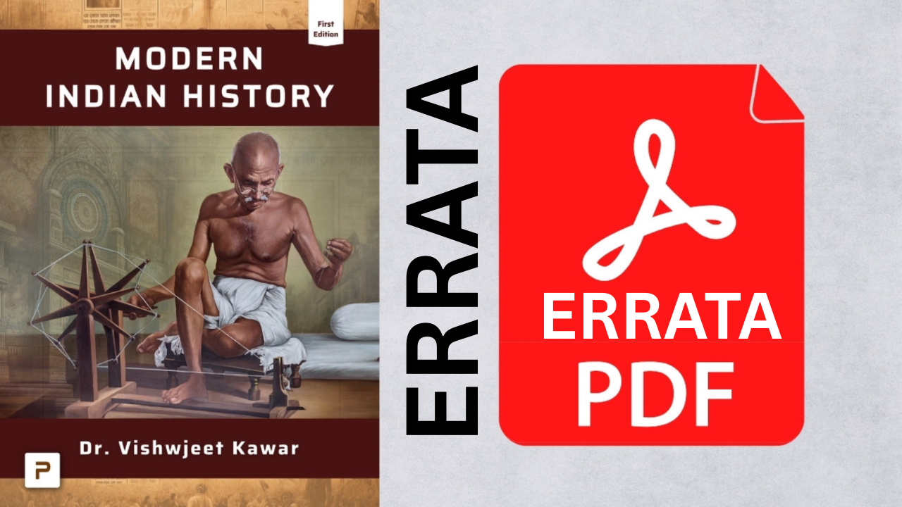 Errata Modern Indian History 1st Edition