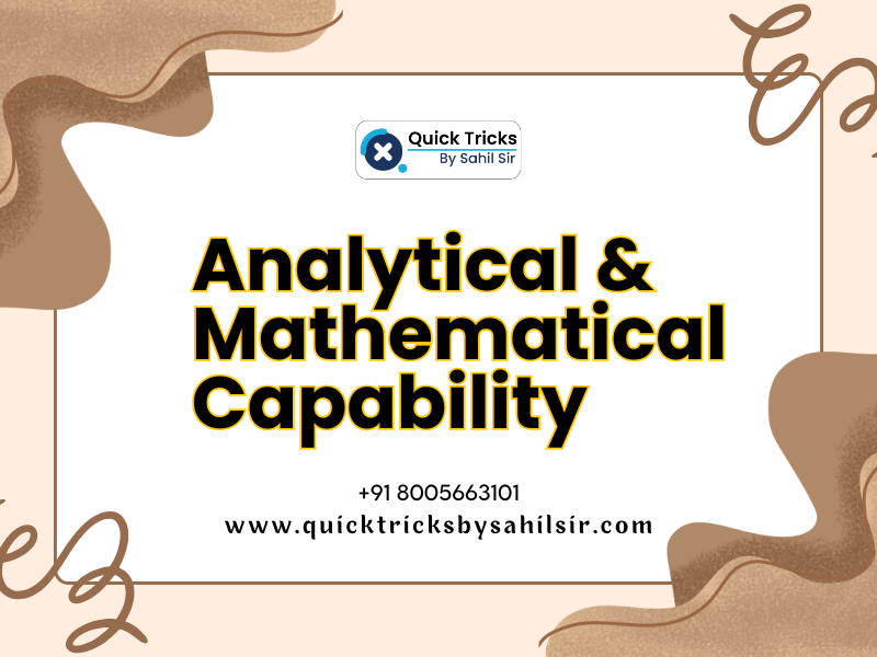 1. Analytical and Mathematical Capability