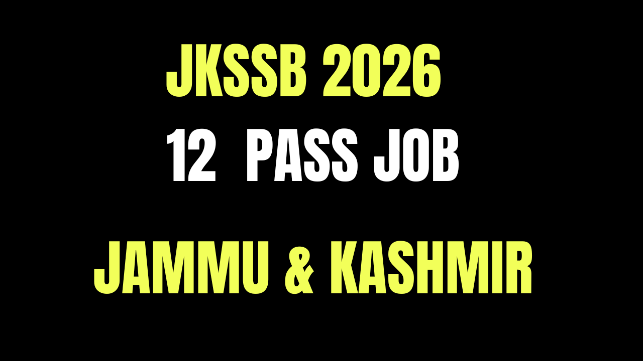 JKSSB 12 PASS JOB