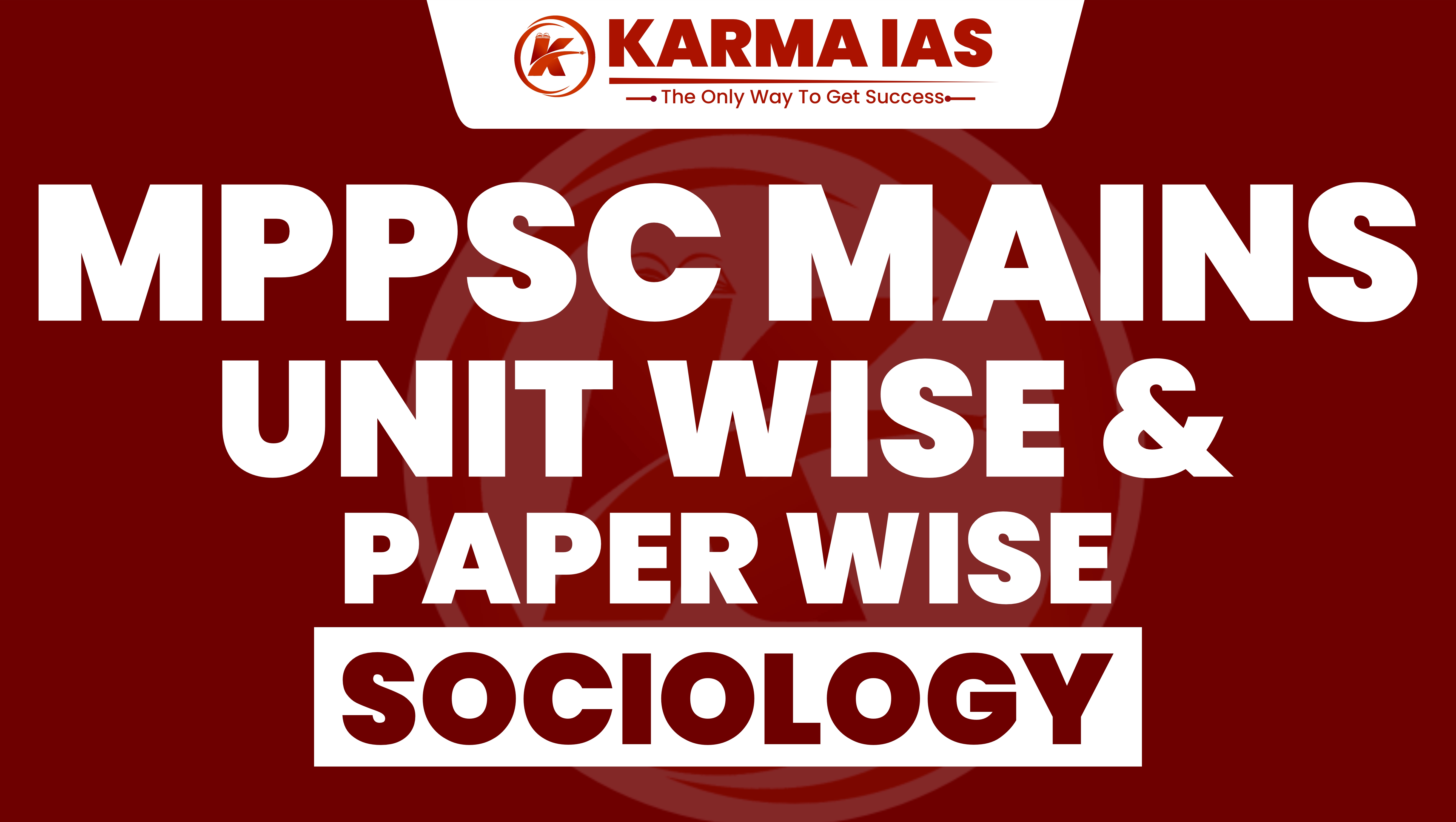 MPPSC MAINS UNIT WISE & PAPER WISE