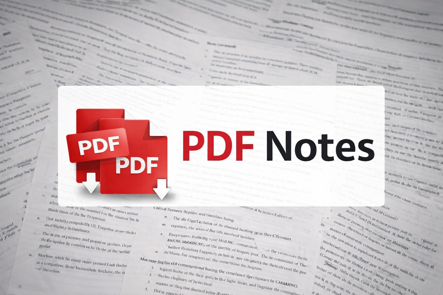 PDF Notes