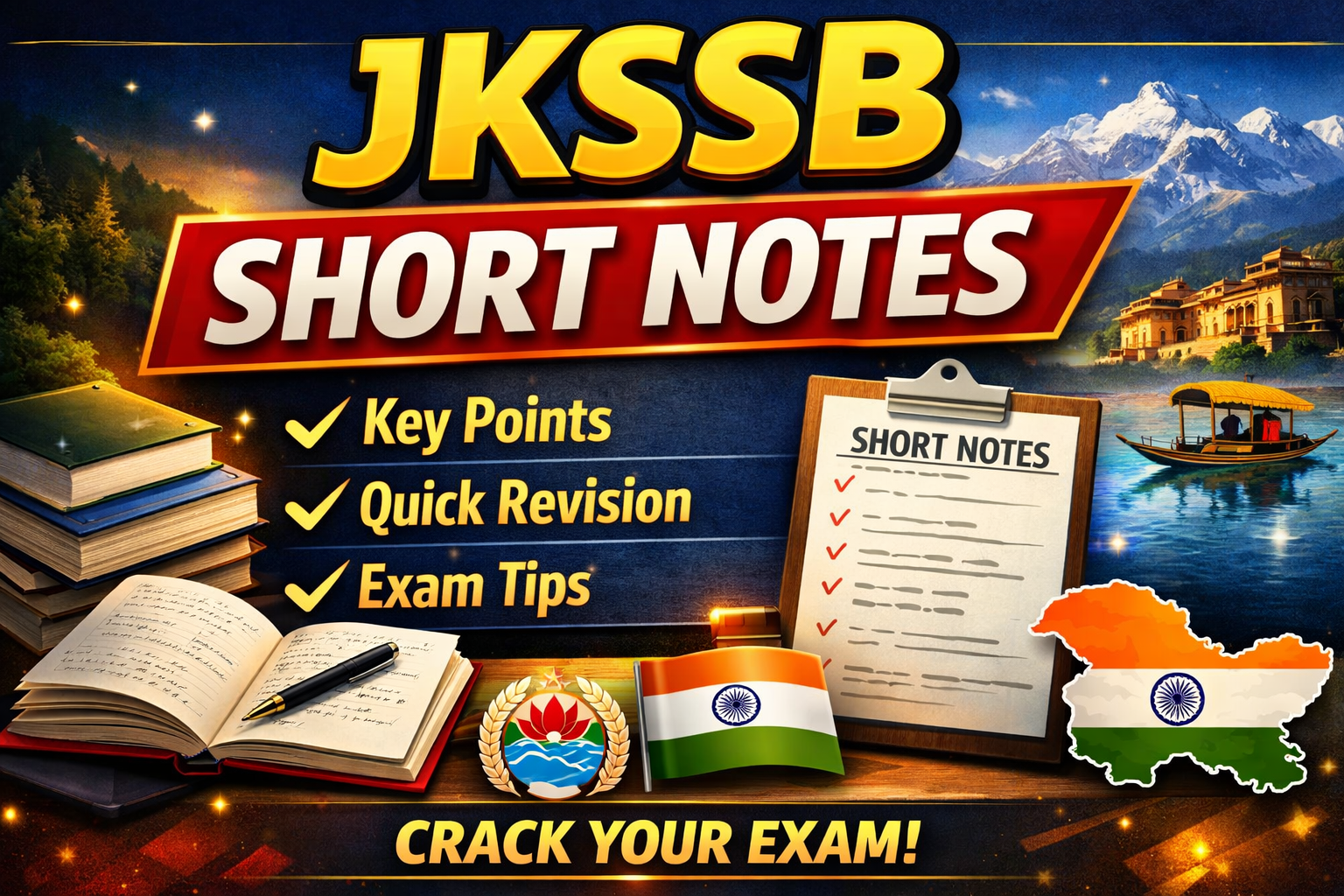 JKSSB SHORT NOTES/QUICK REVISION