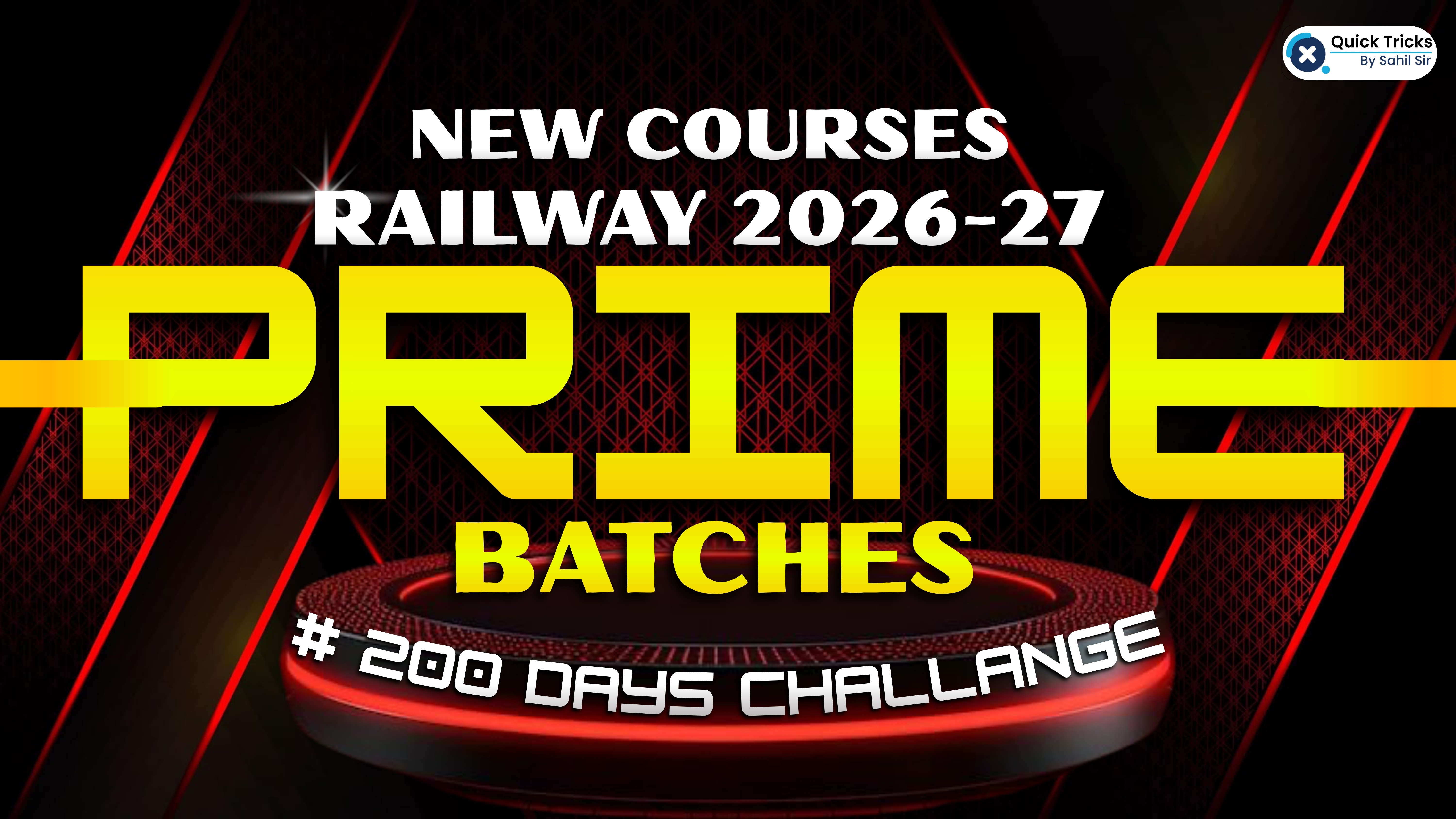 New Railway Prime Batches 2026-27