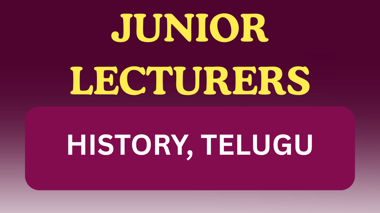 JUNIOR LECTURERS