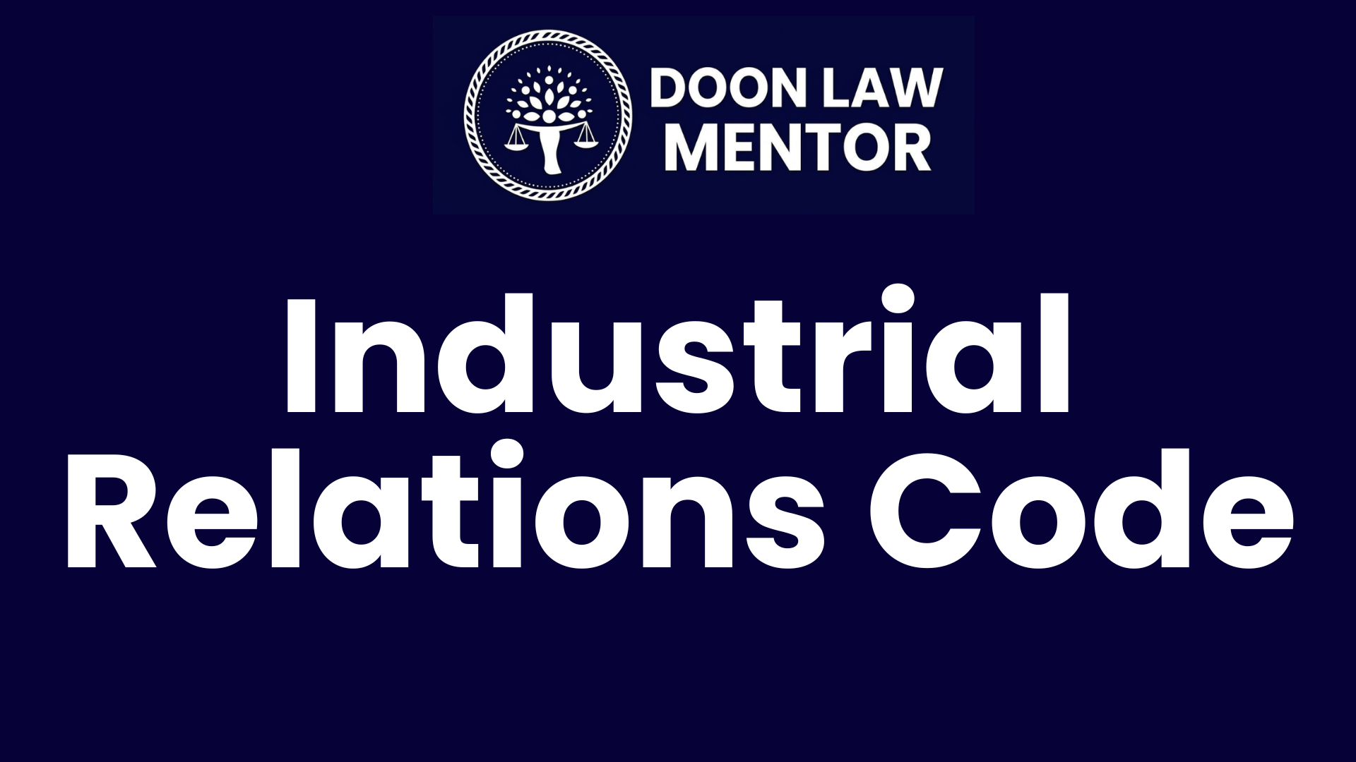 Industrial Relations Code, 2020