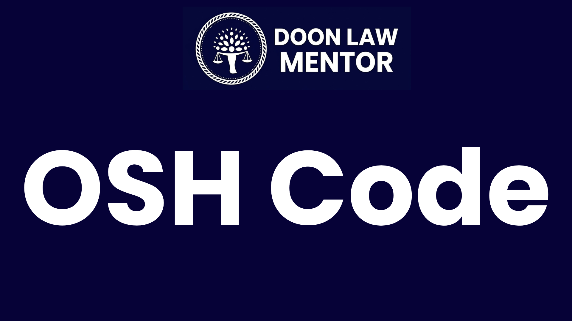OSH Code, 2020