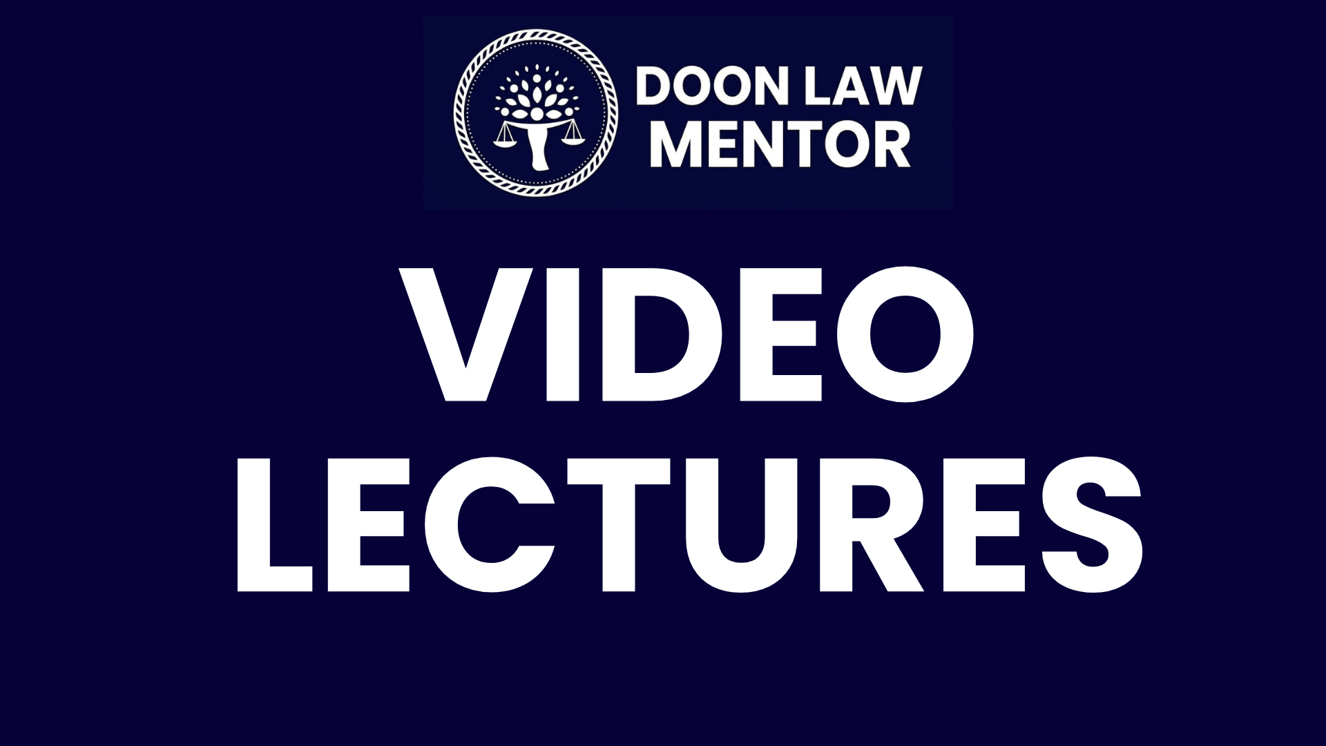 Video Lectures