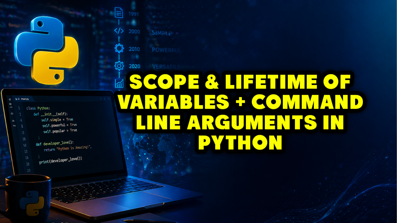Scope & Lifetime of Variables + Command Line Arguments in Python