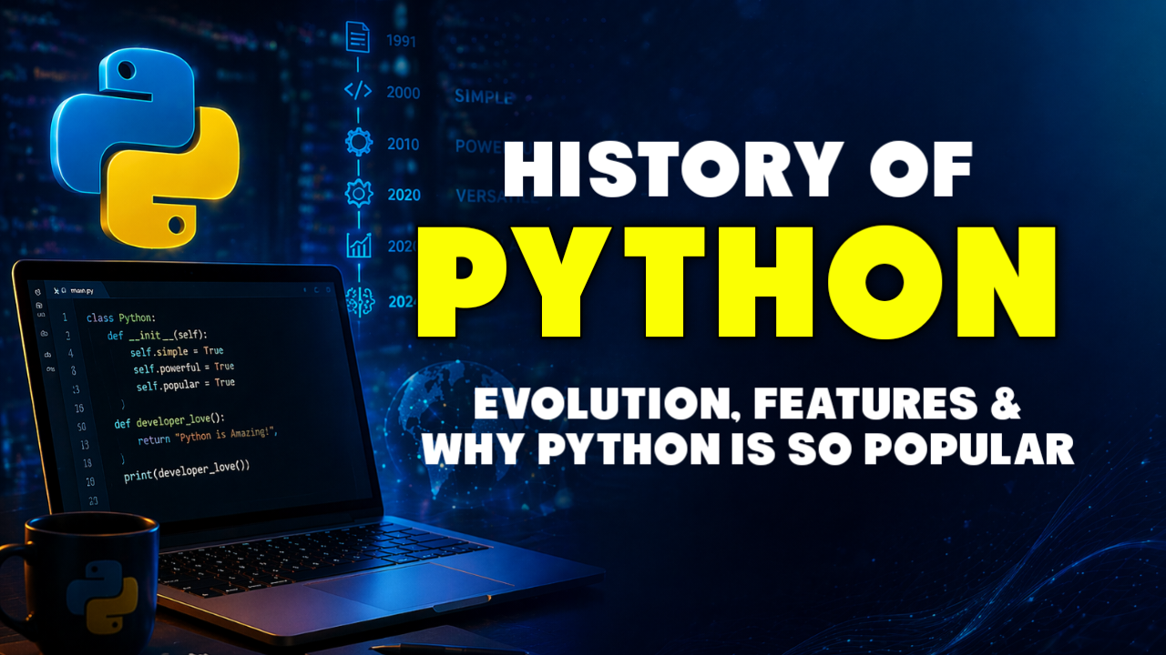 History of Python | Evolution, Features & Why Python is So Popular