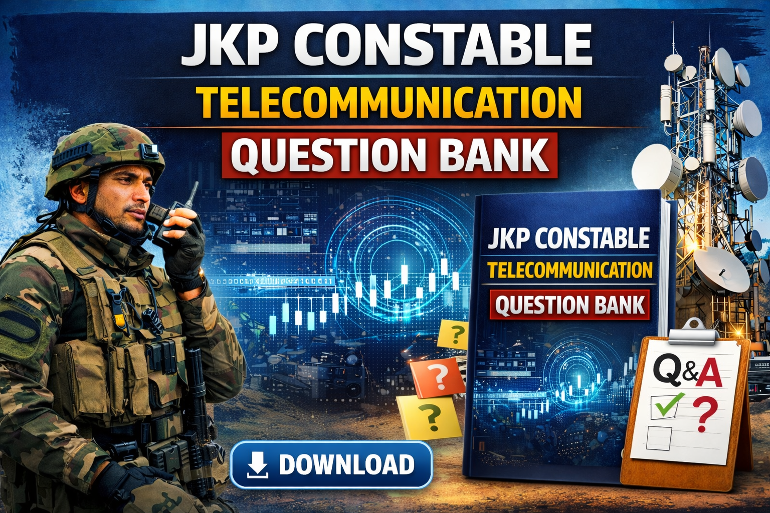 jkp constable telecommunication question bank- JK Exam Library