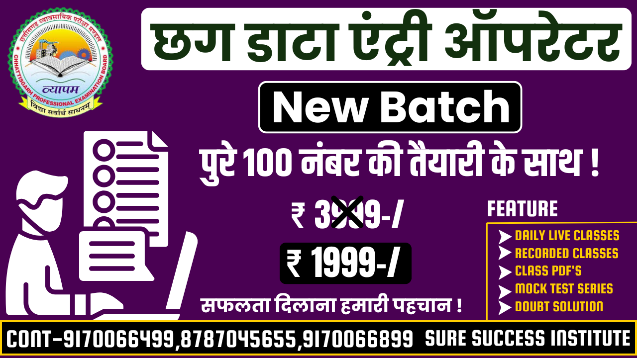 डाटा एंट्री ऑपरेटर