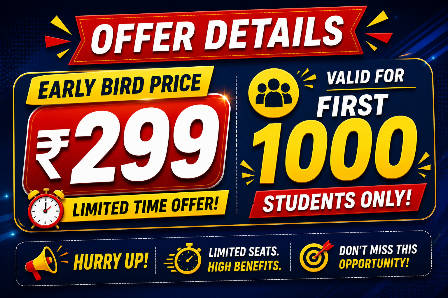 Early Bird Offer