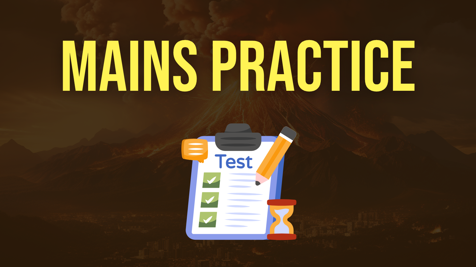 Disaster Management - Mains Practice