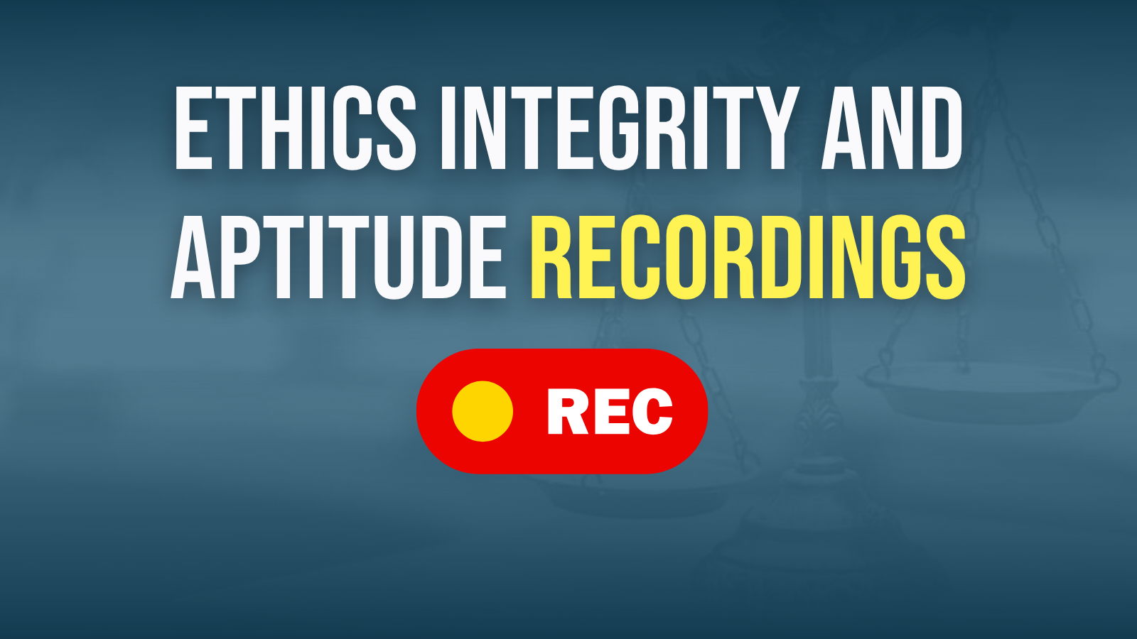 Ethics - Recordings