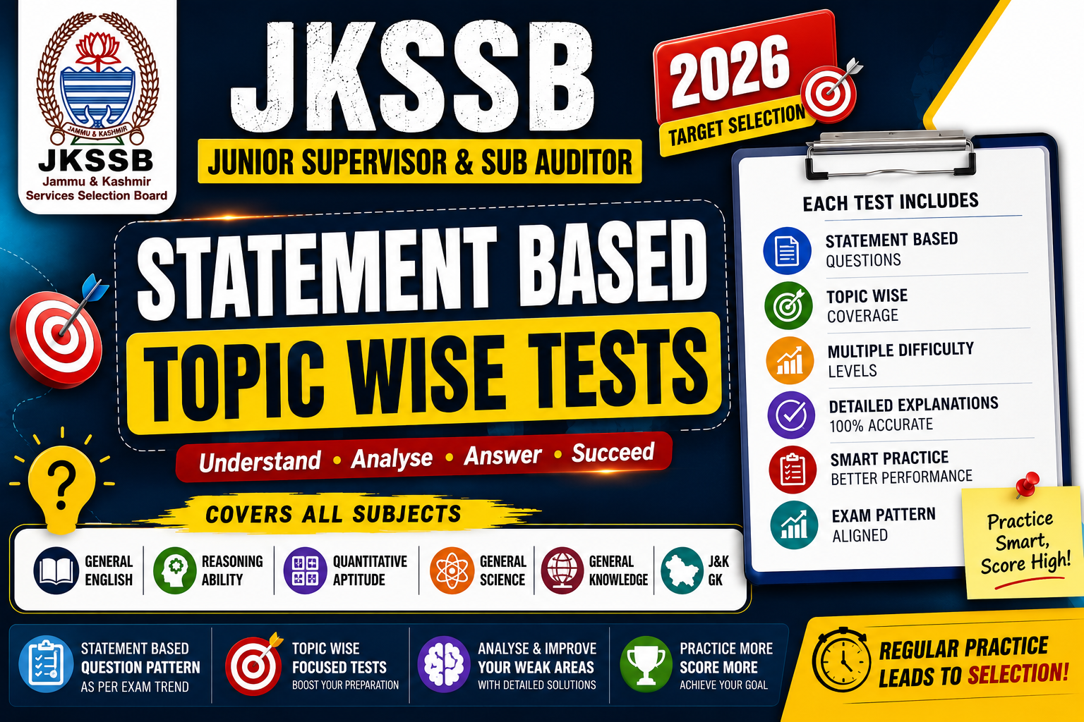 Statement Based topic wise tests