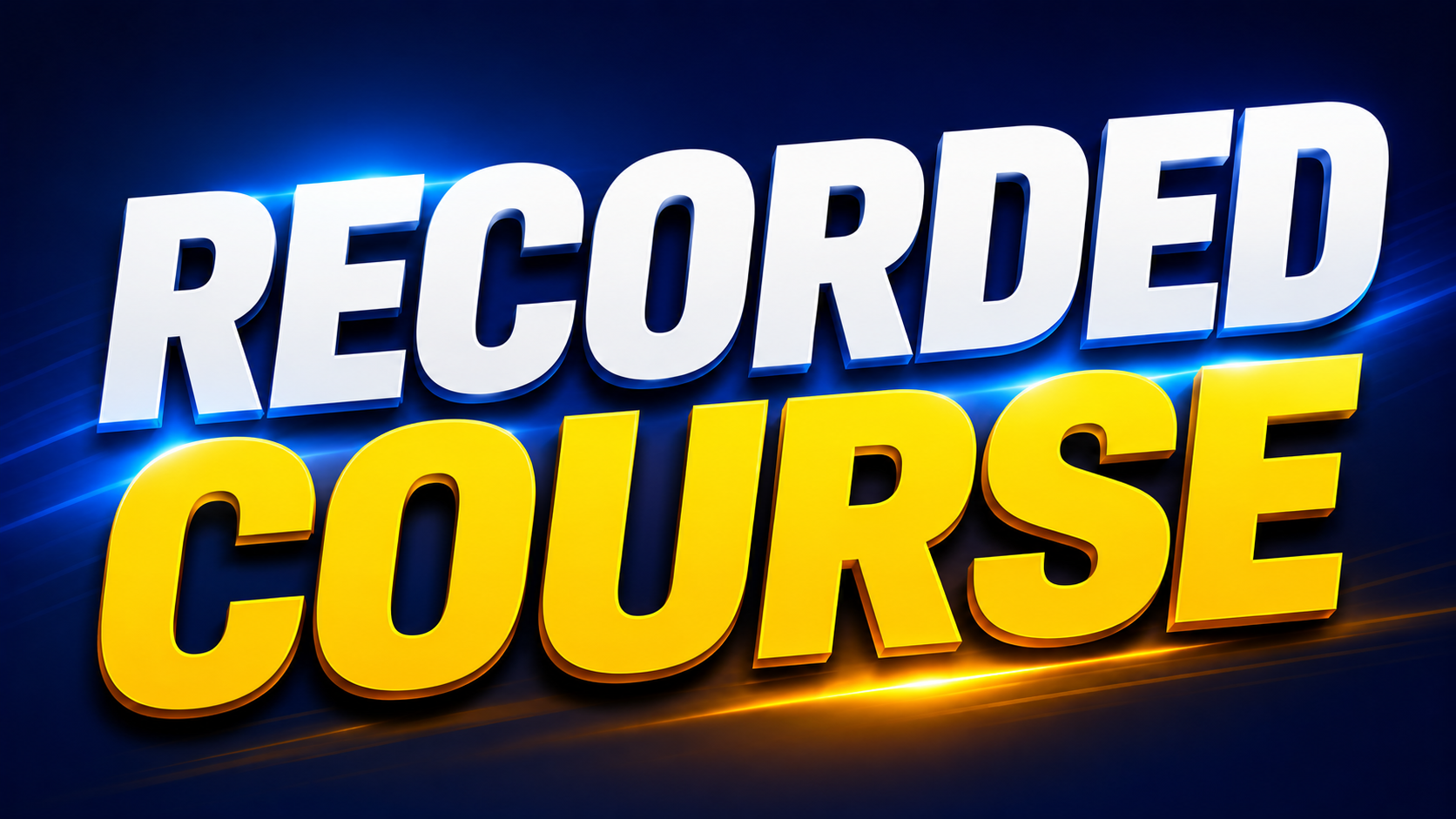 Recorded Courses