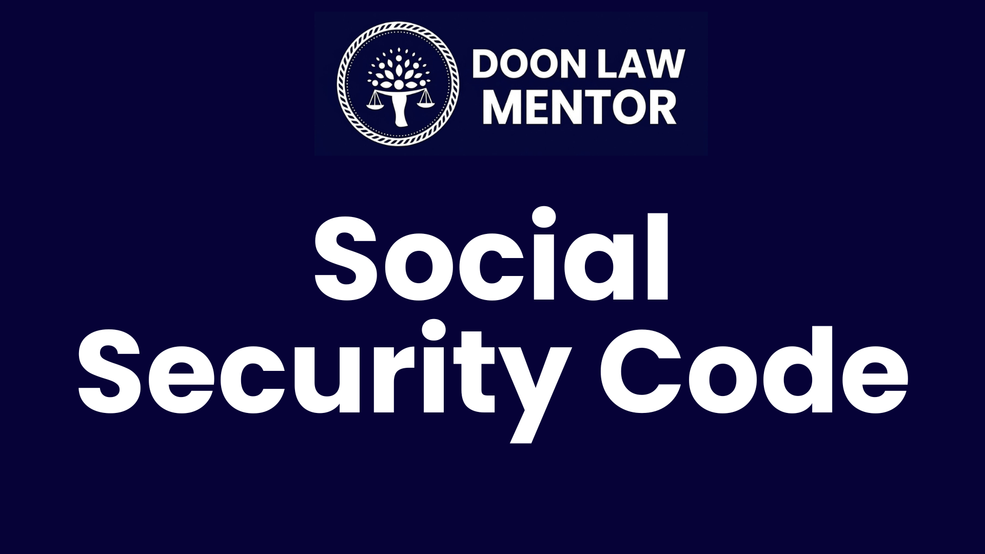 Code on Social Security, 2020 (सामाजिक सुरक्षा संहिता, 2020)