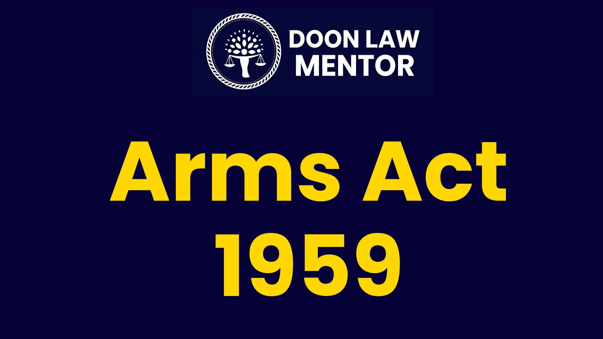 Arms Act 1959