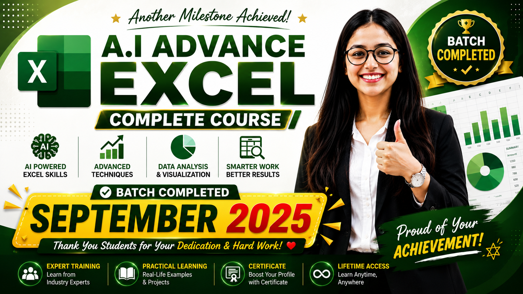 🔴Advance Excel Live Sep 2025