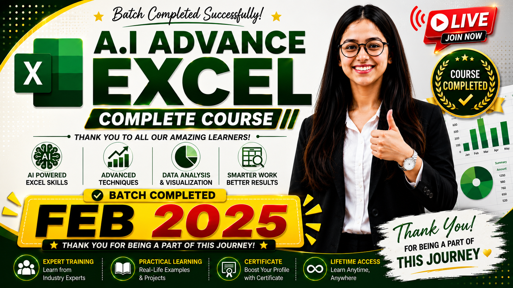 🔴Advance Excel Live Feb 2025
