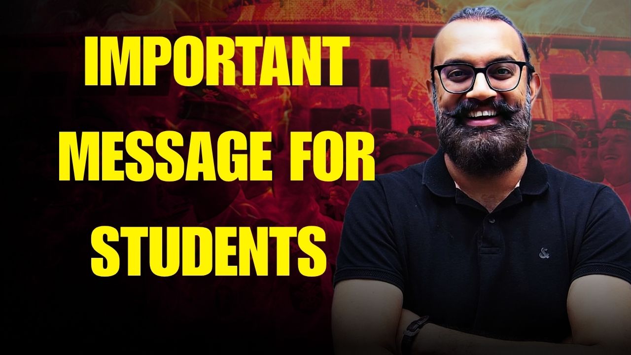 IMPORTANT MESSAGE FOR STUDENTS FROM HOSPITAL BY ANUJ SIR