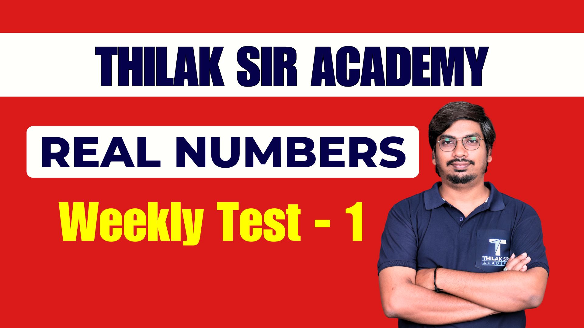 Real Numbers Weekly Test - 1