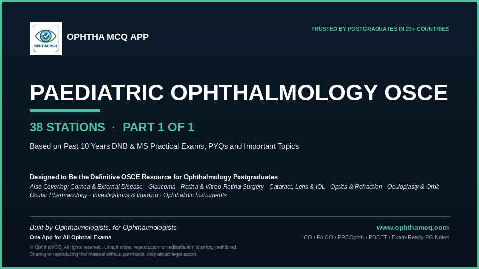 Paediatric Ophthalmology OSCE