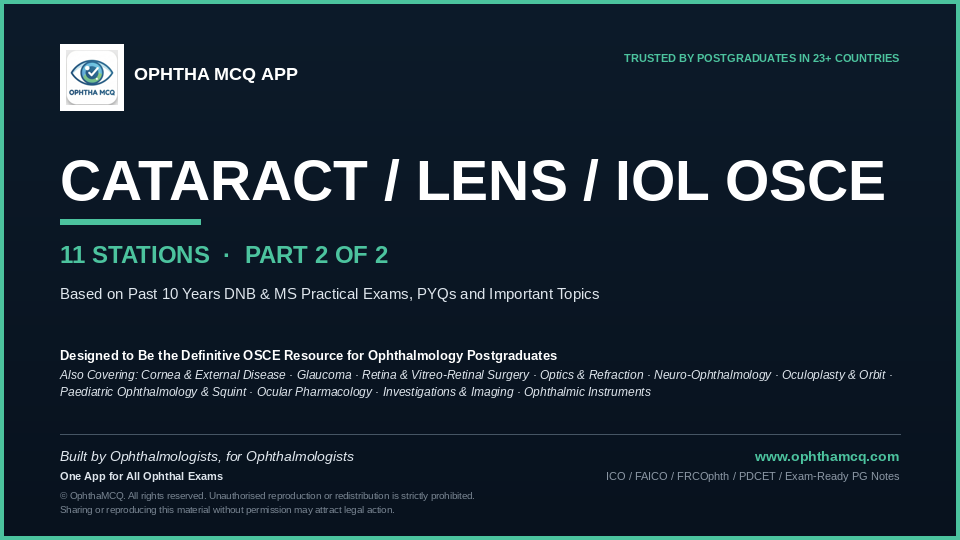 Part2 Cataract Lens IOL OSCE