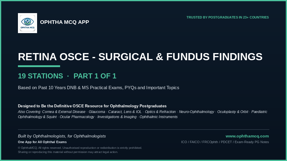 Retina OSCE Surgical Fundus