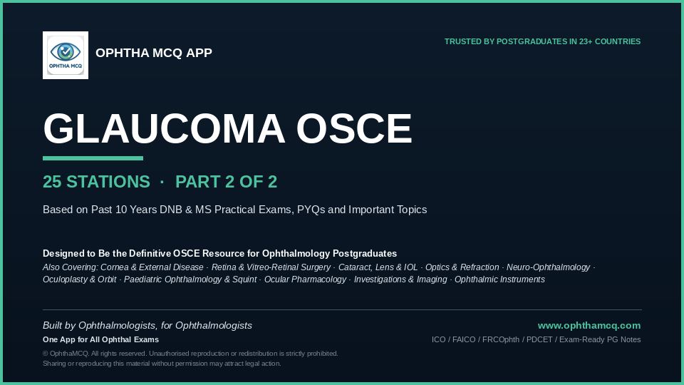Glaucoma OSCE Part2