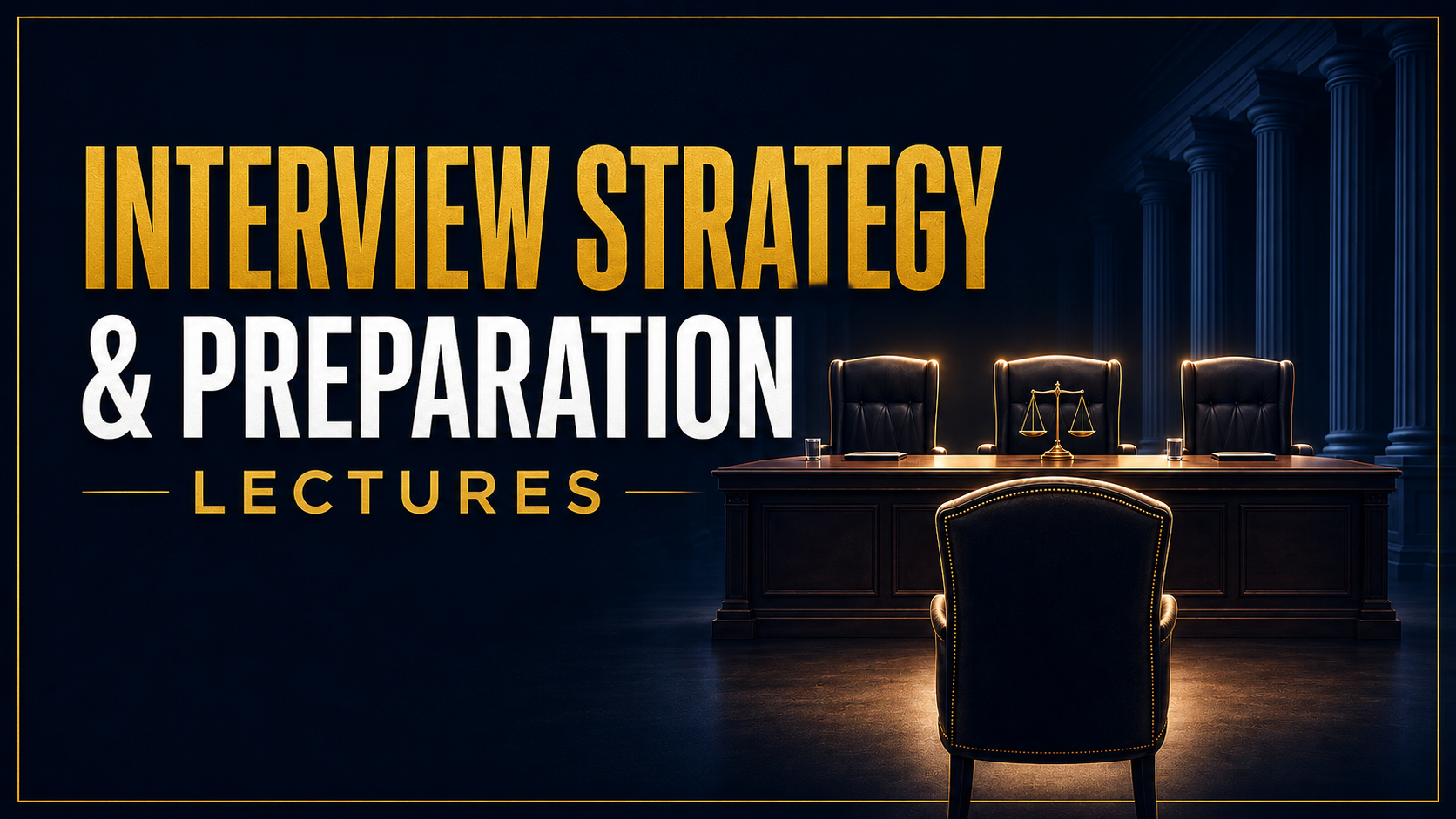 Interview Strategy and Preparation Lectures