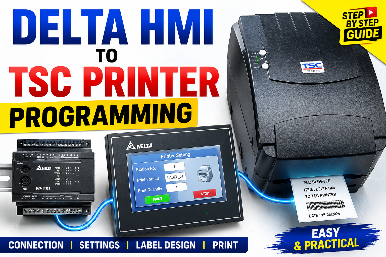 Class 01 – Printer Ribbon & Sticker Installation