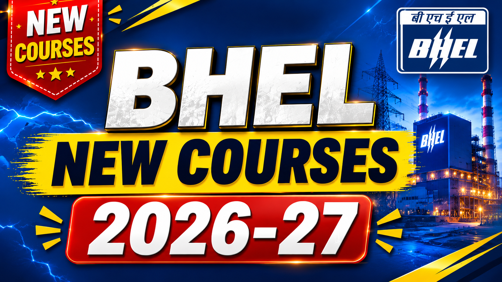 BHEL NEW COURSES 2026-27
