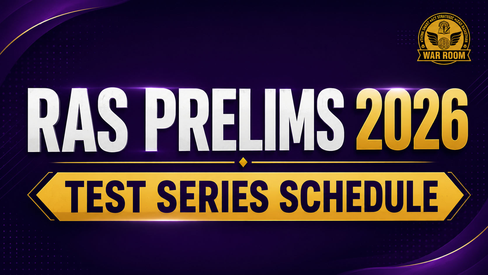 RAS Prelims 2026 Test Series Schedule