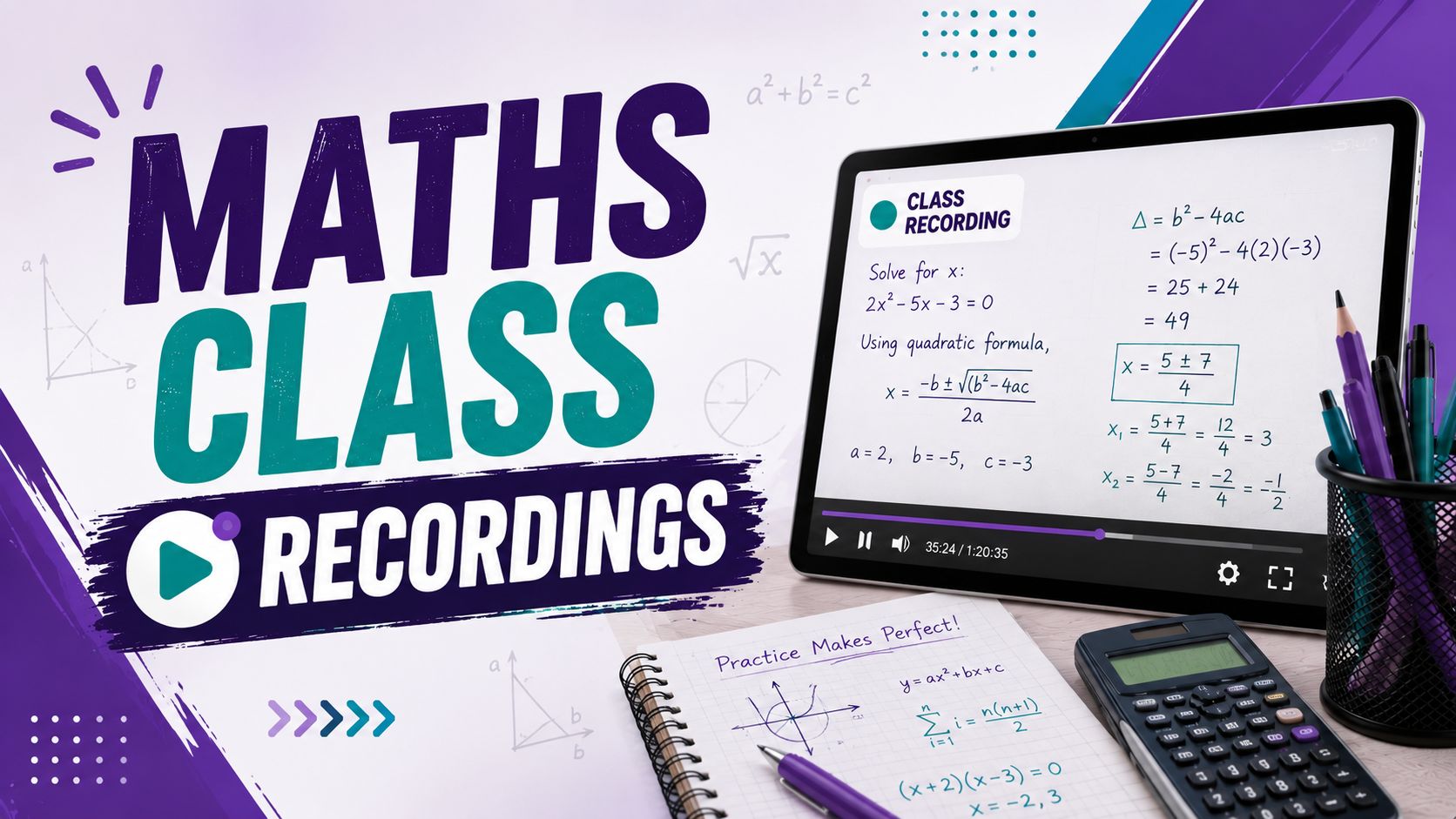 Maths 2027 (A4) Class Recordings