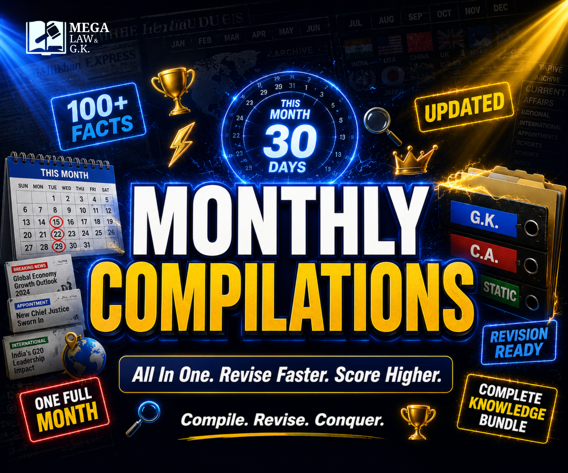 COMPILATIONS ( G.K/ C.A, STATIC)