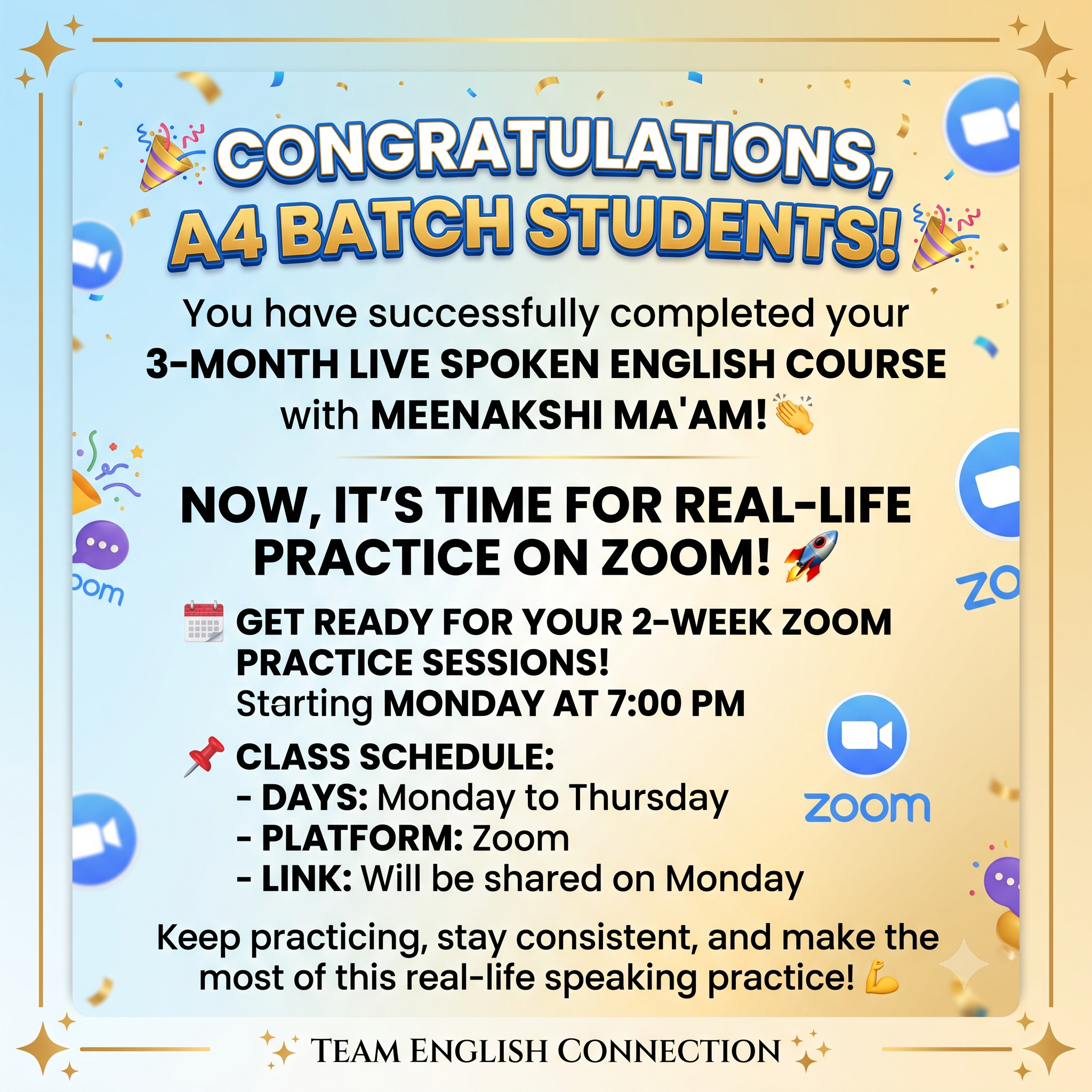 Step 4 - Zoom Classes