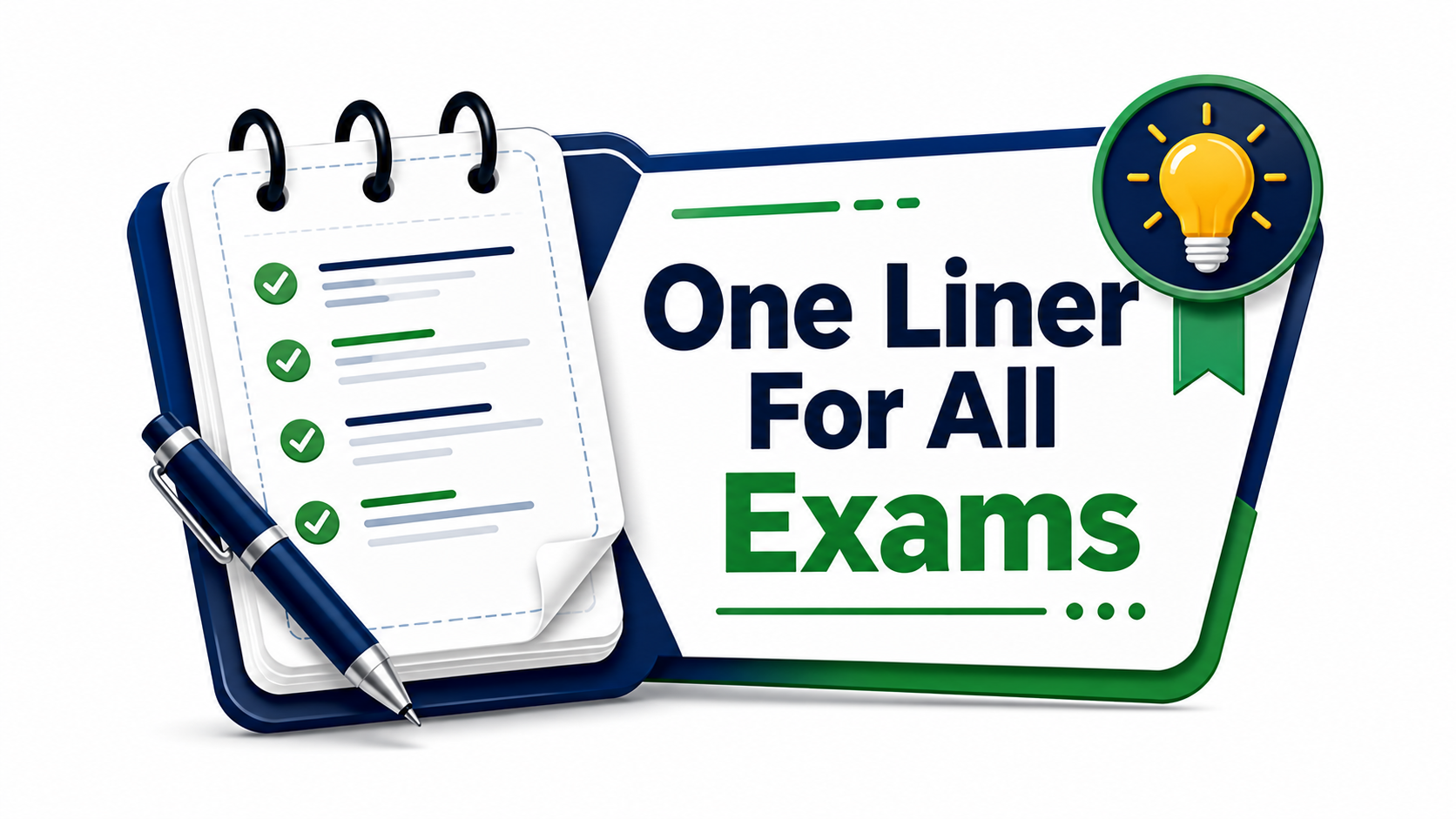 One Liner For All Exams