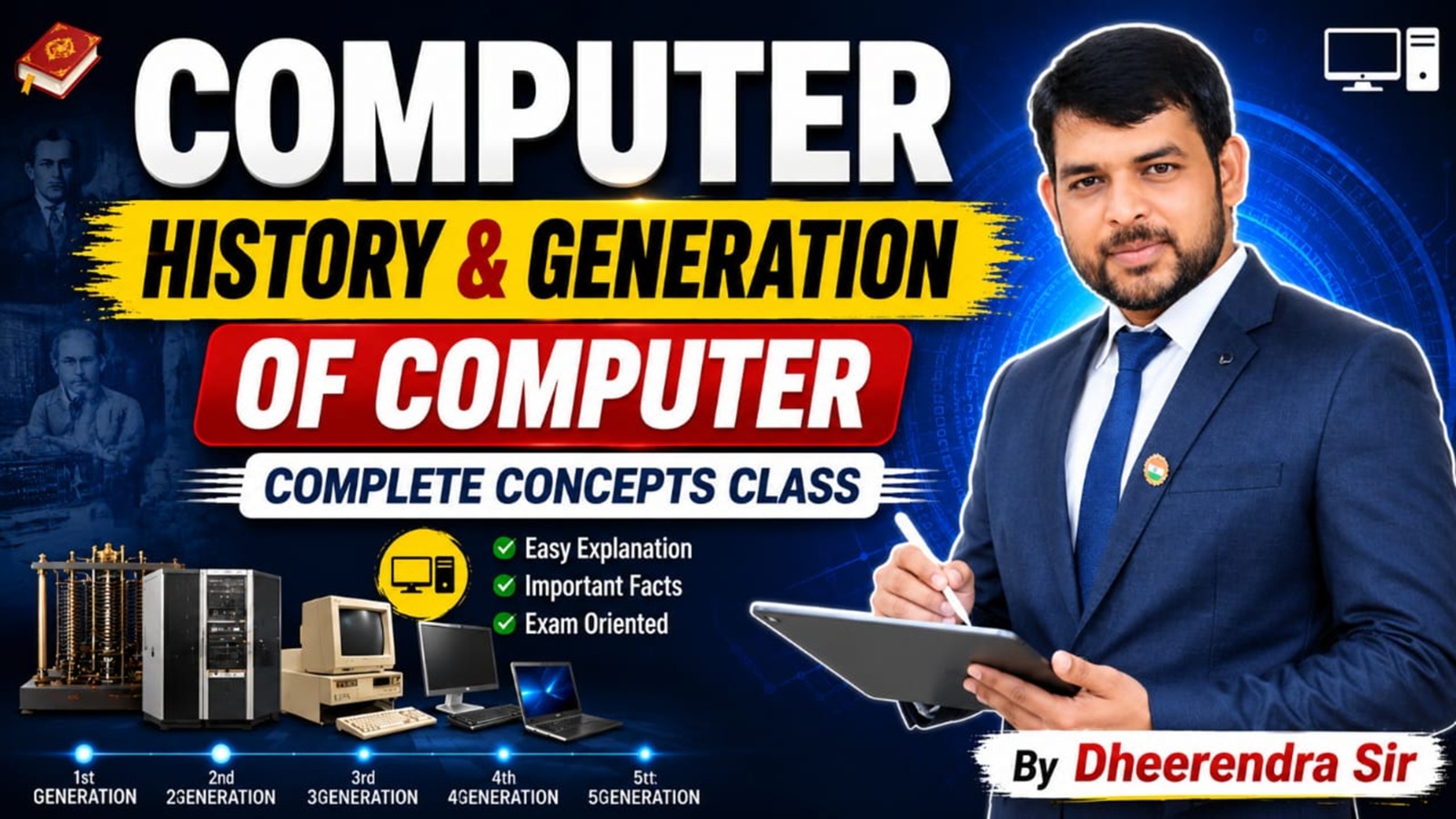 Class 1 - Computer - History & Generaton of Computer