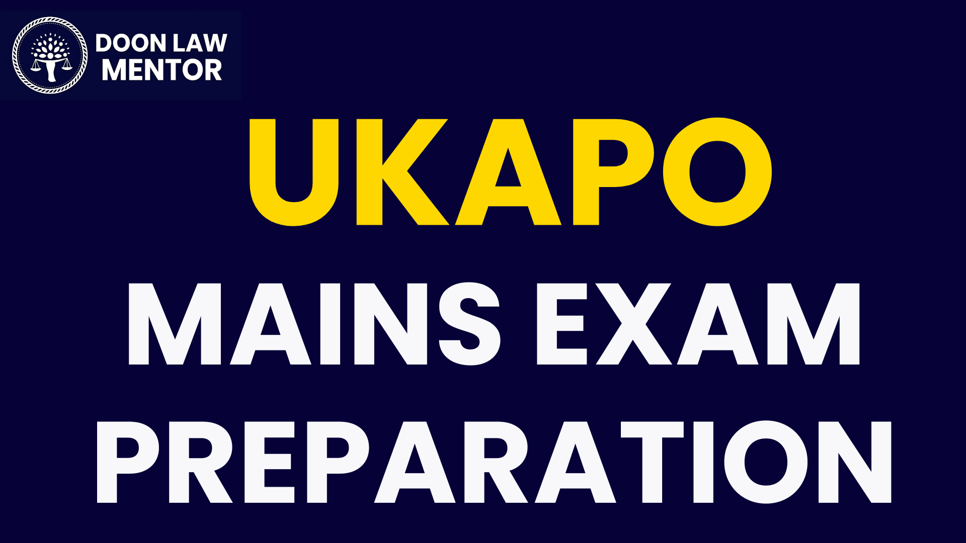 UKAPO Mains Preparation