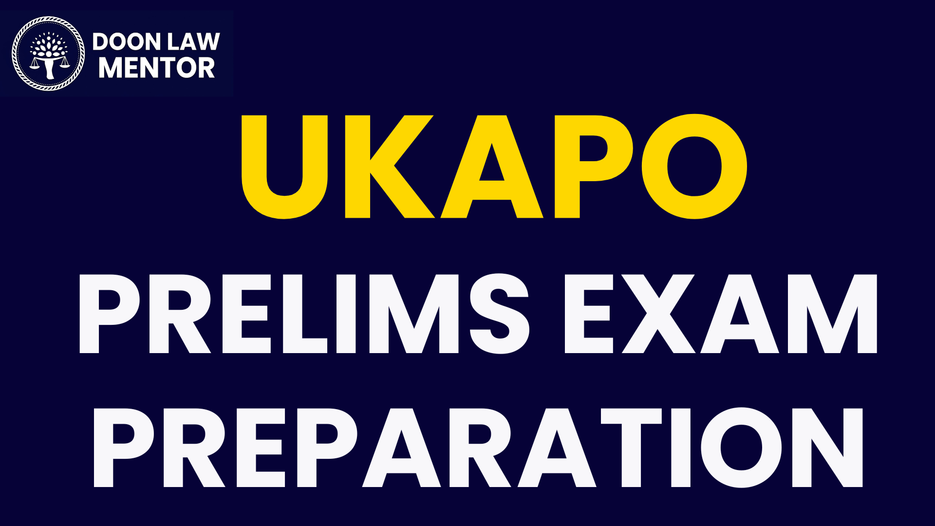 UKAPO Prelims Preparation Lecture & Notes