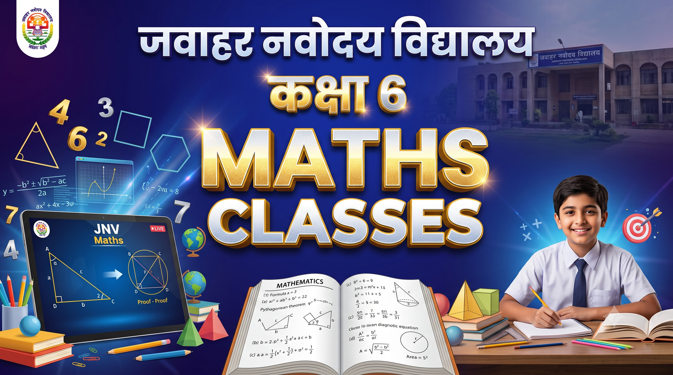 JNV 6th Class Maths Complete Course | Navodaya Maths Complete Classes