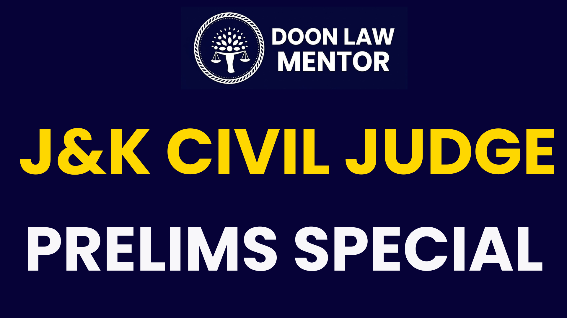 J&K Civil Judge Prelims Prep - Lectures & Content