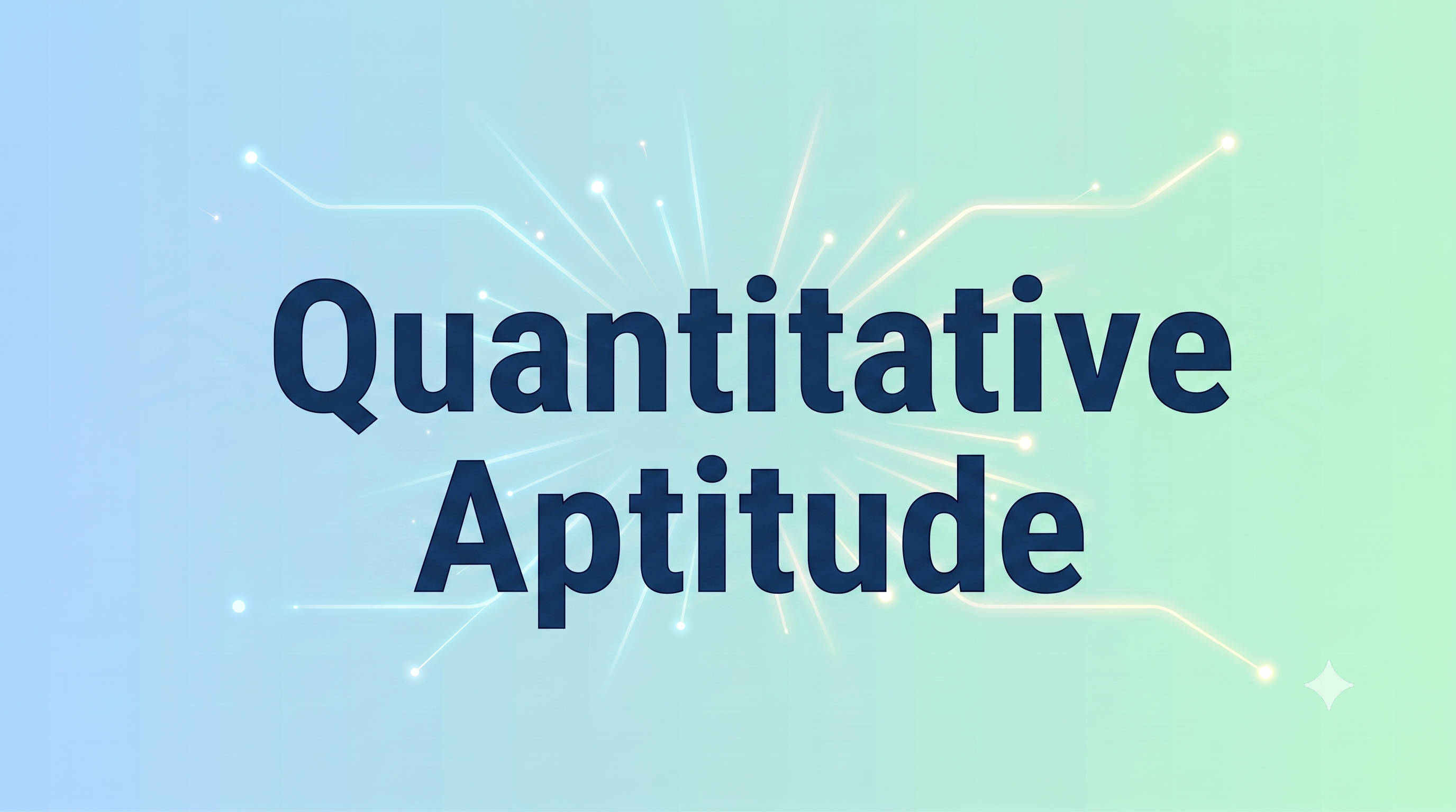 Quantitative Aptitude