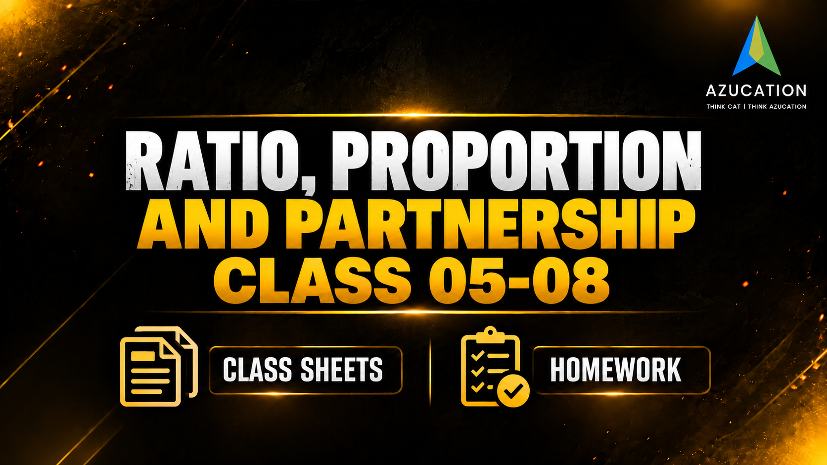RATIO PROPORTION & PARTNERSHIP