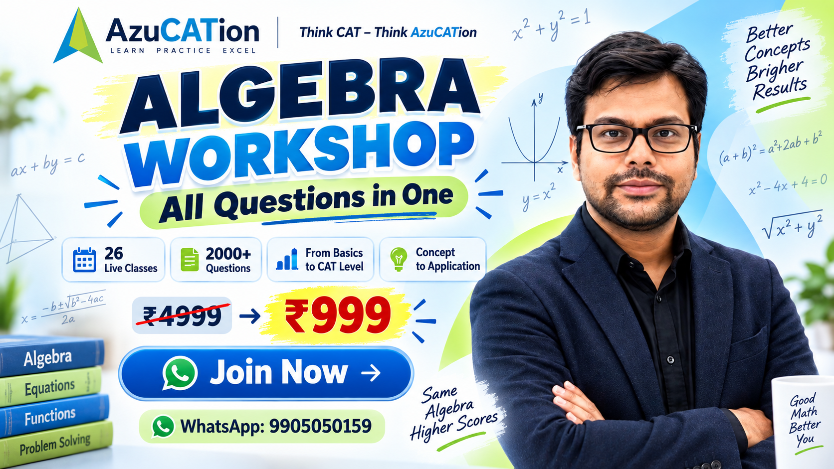 Algebra Workshop All Questions in One - Test Format